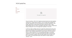 Desktop Screenshot of nchcapital.com
