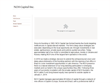 Tablet Screenshot of nchcapital.com